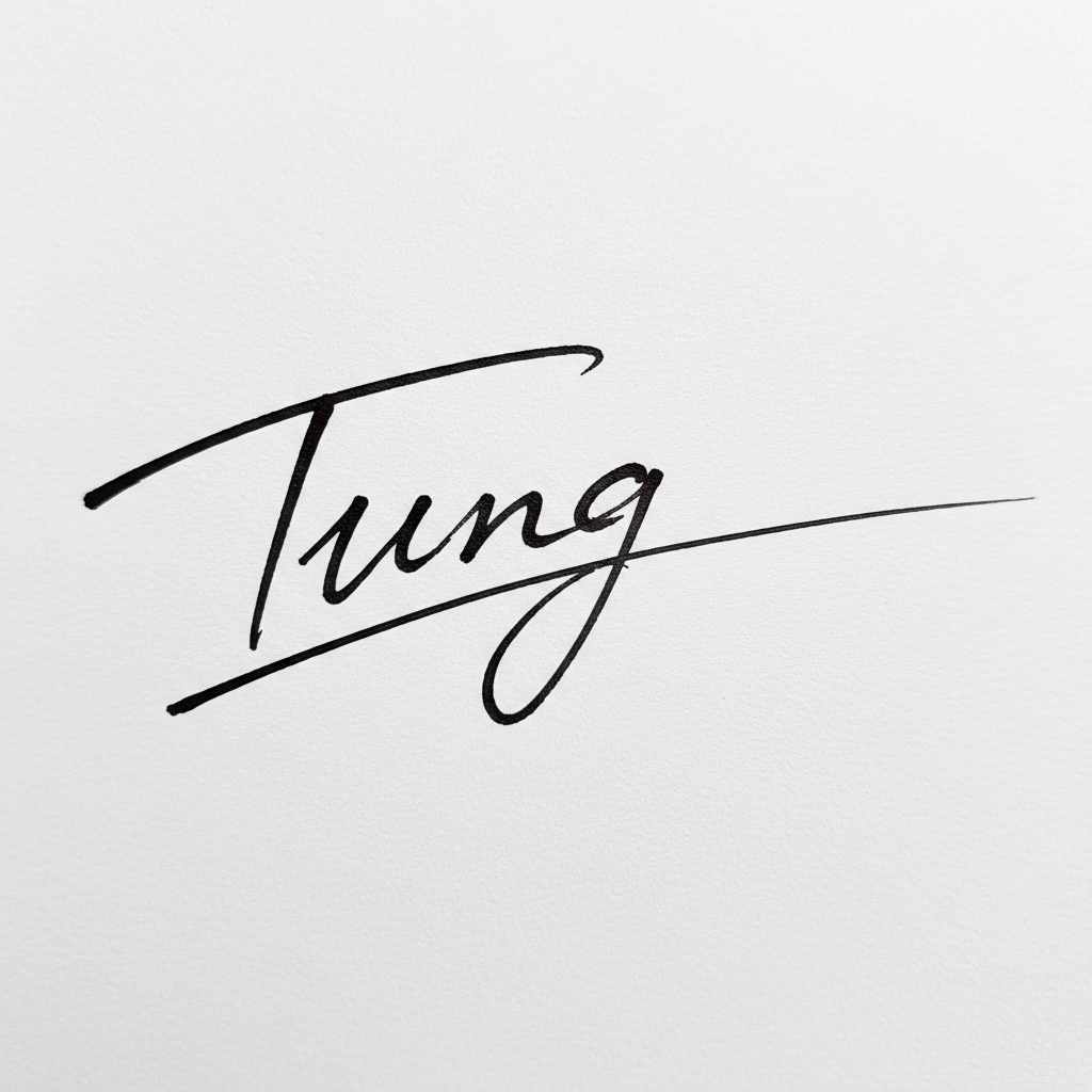 Chữ Ký Mẫu Tên Tùng: Khám Phá Nét Riêng, Hút Vận May Mẫu chữ ký tên Tùng số 10