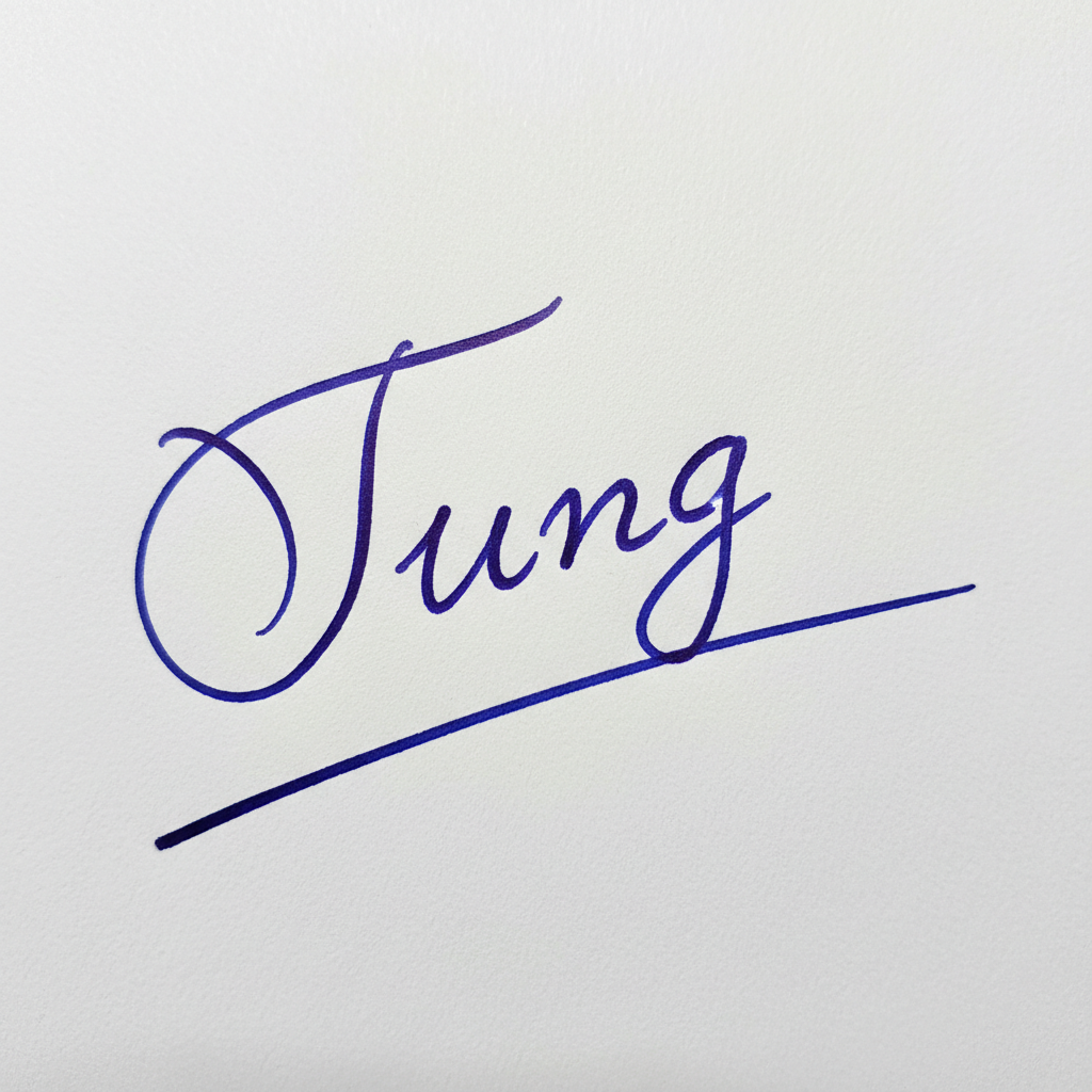 Mẫu chữ ký tên Tùng số 3