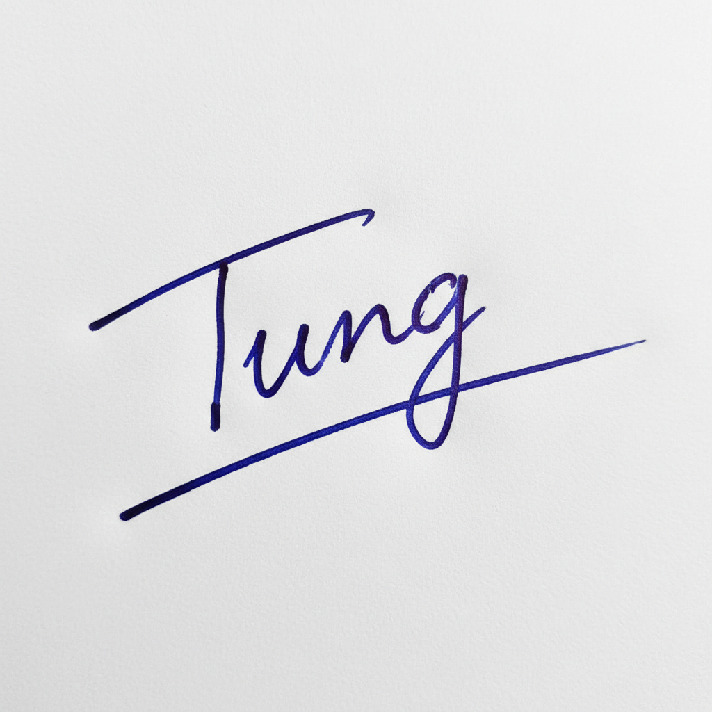 Chữ Ký Mẫu Tên Tùng: Khám Phá Nét Riêng, Hút Vận May Mẫu chữ ký tên Tùng số 3