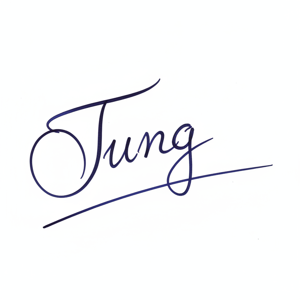 Chữ Ký Mẫu Tên Tùng: Khám Phá Nét Riêng, Hút Vận May Mẫu chữ ký tên Tùng số 4