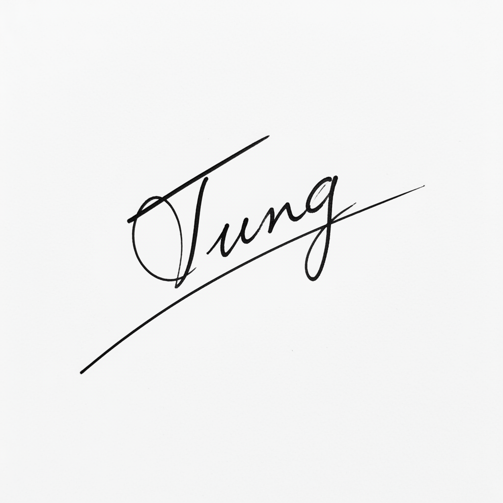 Chữ Ký Mẫu Tên Tùng: Khám Phá Nét Riêng, Hút Vận May Mẫu chữ ký tên Tùng số 5