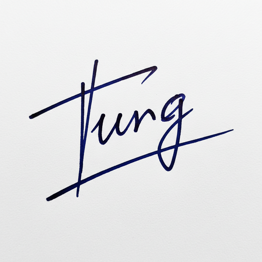 Chữ Ký Mẫu Tên Tùng: Khám Phá Nét Riêng, Hút Vận May Mẫu chữ ký tên Tùng số 9