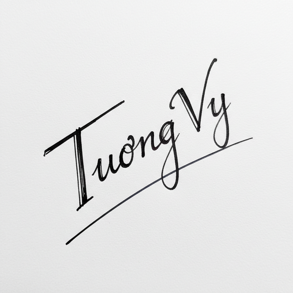 Mẫu chữ ký tên Tường Vy số 5
