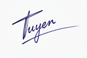 Mẫu chữ ký tên Tuyên số 1