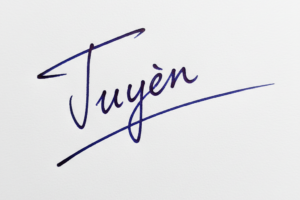 Mẫu chữ ký tên Tuyền số 1