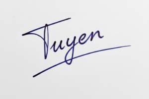 Mẫu chữ ký tên Tuyền số 1