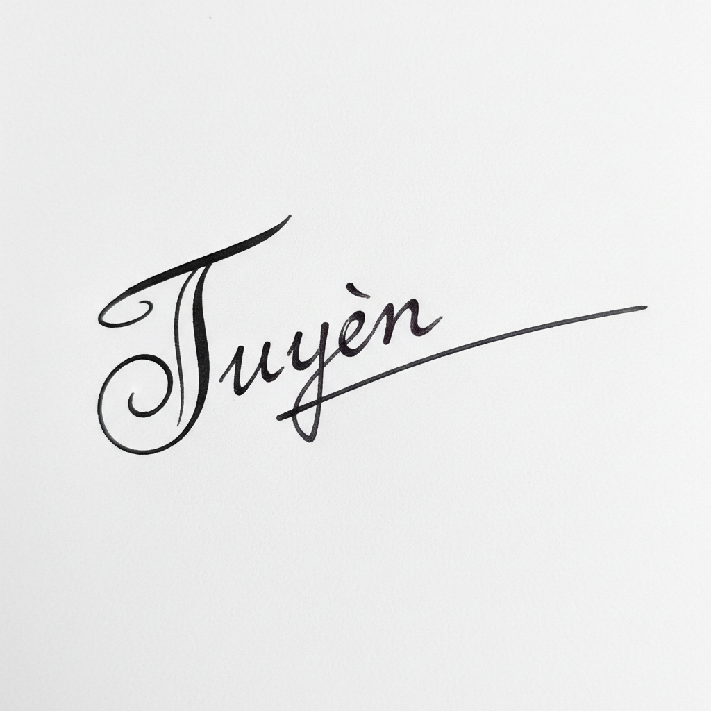 Mẫu chữ ký tên Tuyền số 2