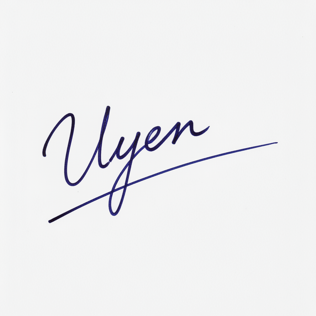 Mẫu chữ ký tên Uyên số 4