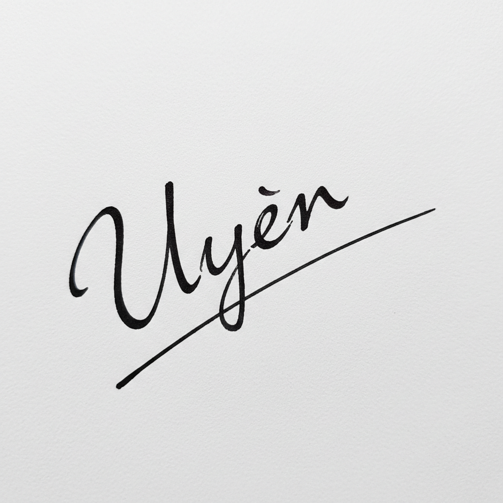 Mẫu chữ ký tên Uyên số 5