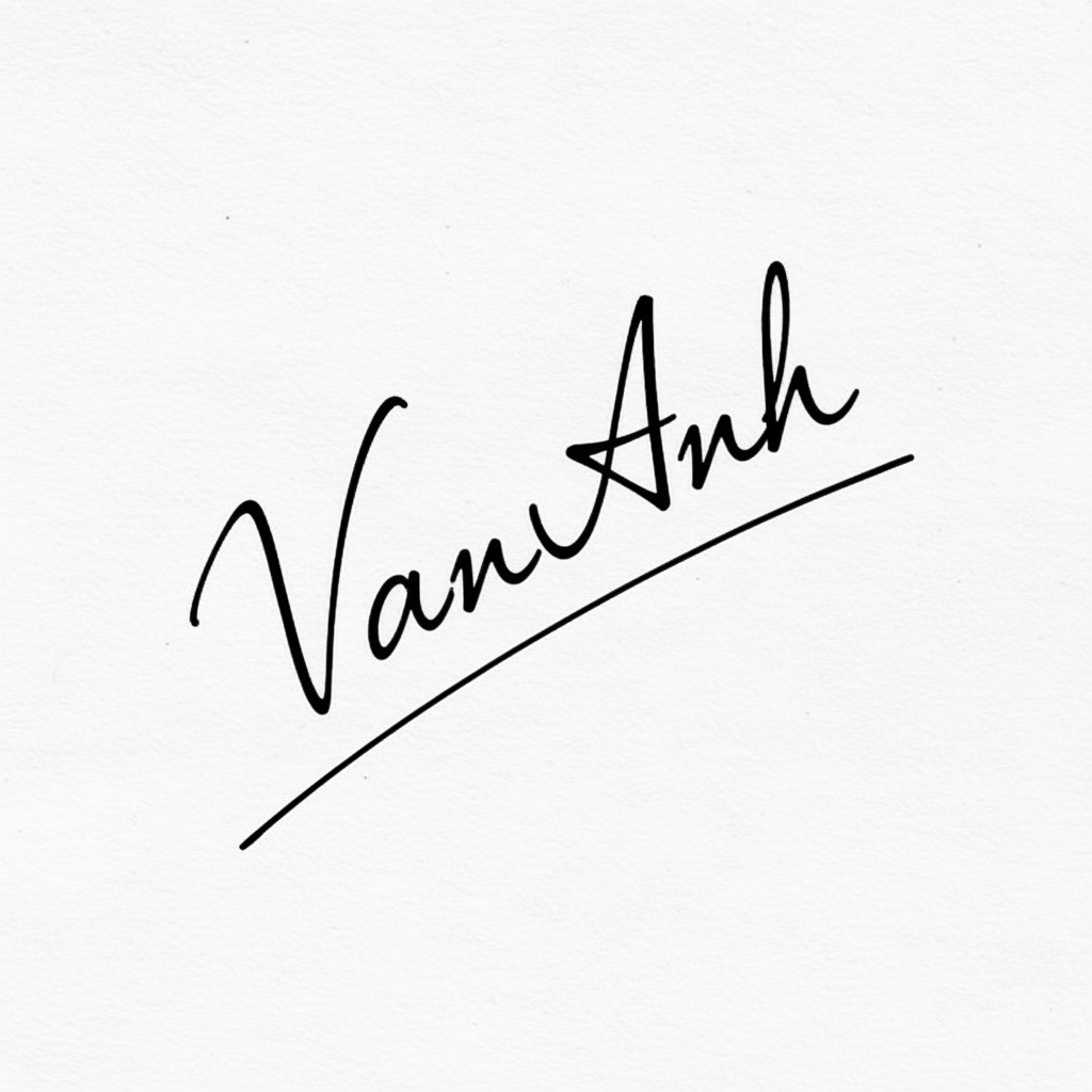Mẫu chữ ký tên Vân Anh số 5