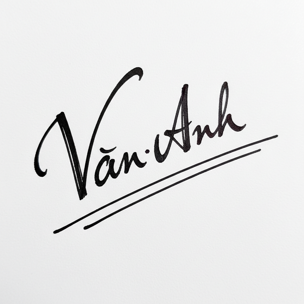 Mẫu chữ ký tên Vân Anh số 7