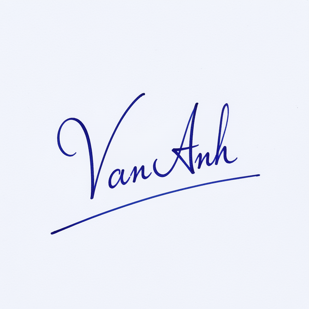 Mẫu chữ ký tên Vân Anh số 8