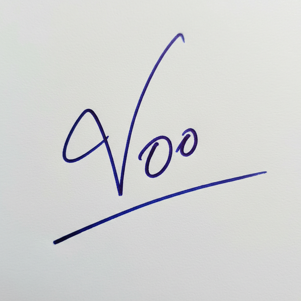 Mẫu chữ ký tên Võ số 3