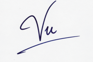 Mẫu chữ ký tên Vũ số 1