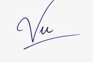 Mẫu chữ ký tên Vũ số 1