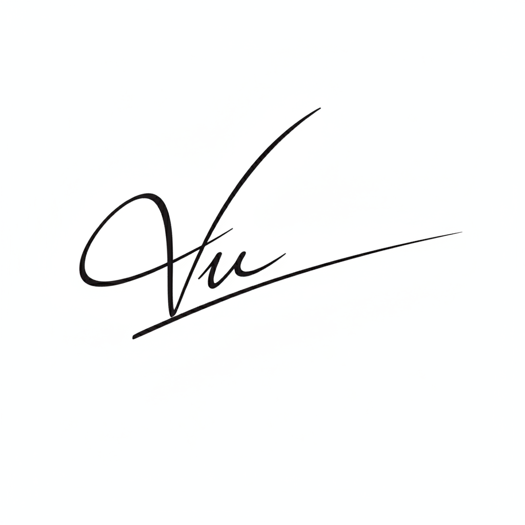 Mẫu chữ ký tên Vũ số 10