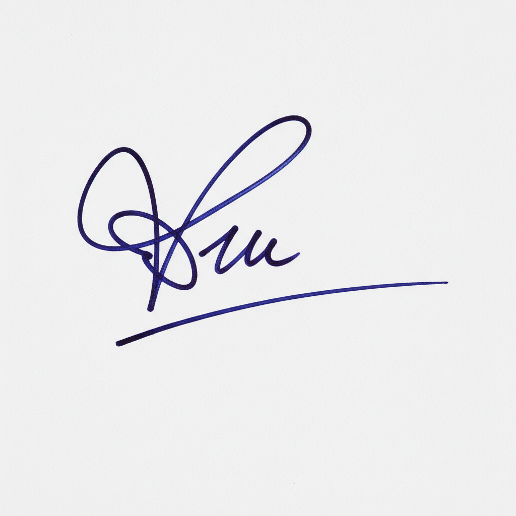 Mẫu chữ ký tên Vũ số 4