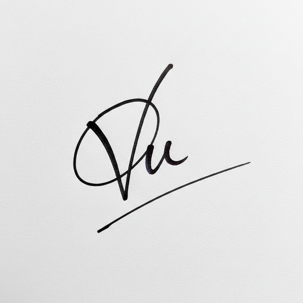 Mẫu chữ ký tên Vũ số 5