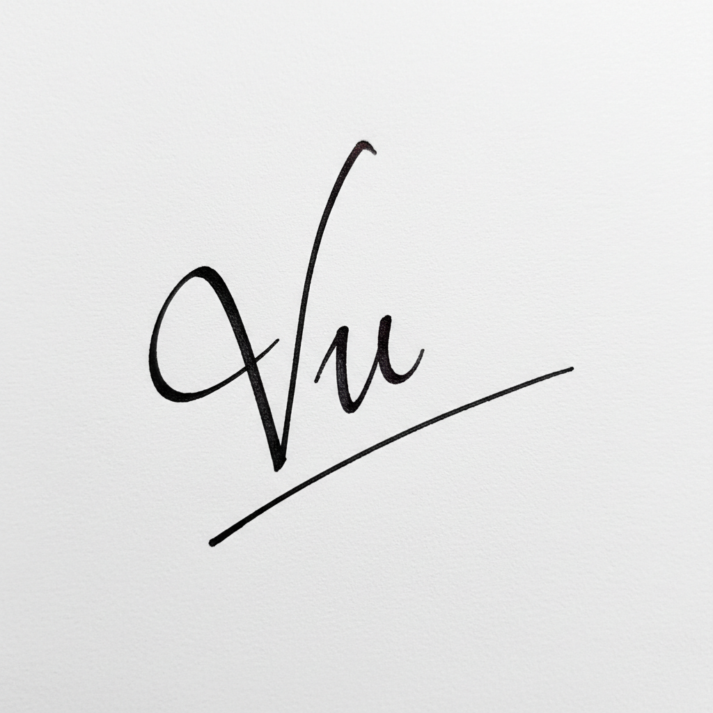 Mẫu chữ ký tên Vũ số 5