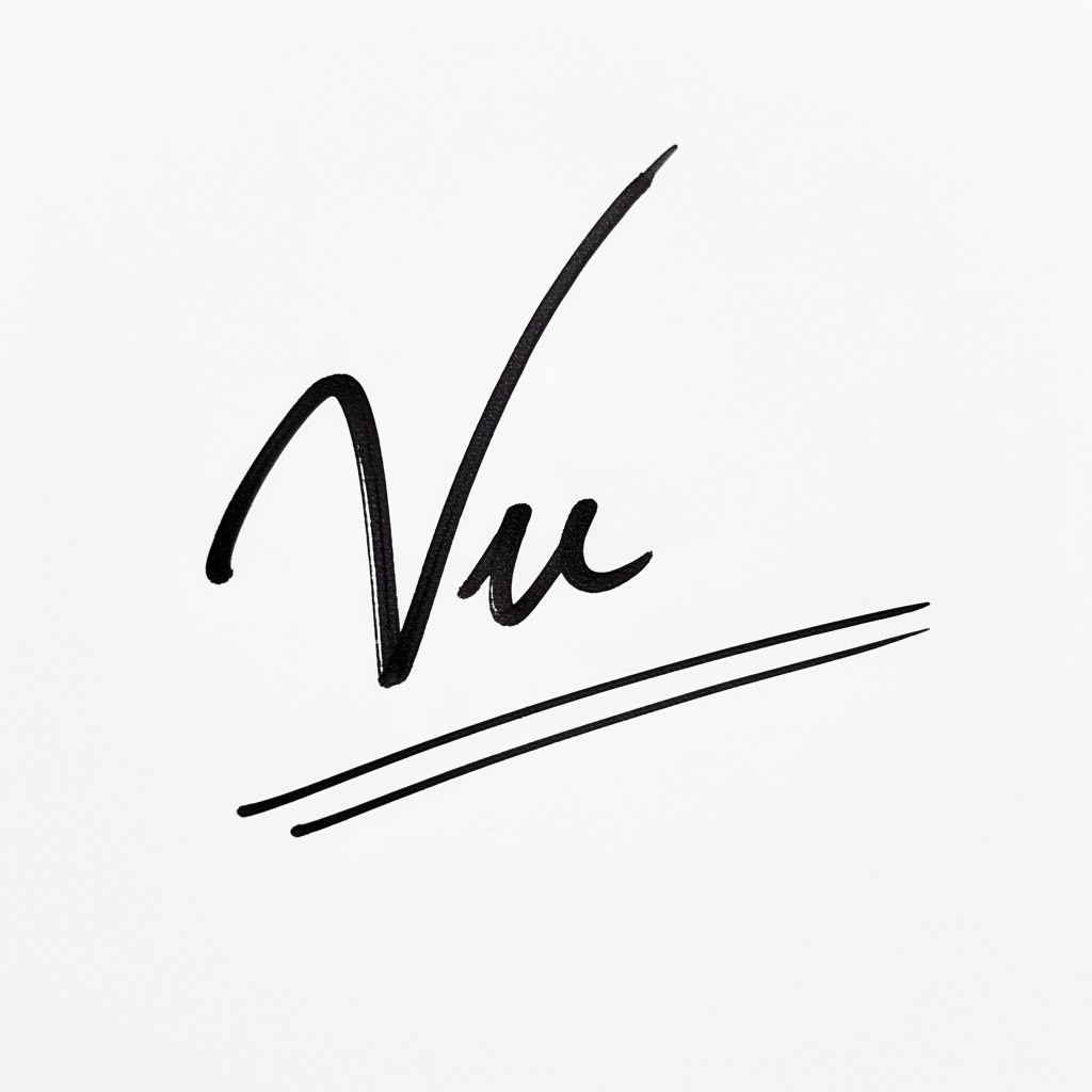 Mẫu chữ ký tên Vũ số 7