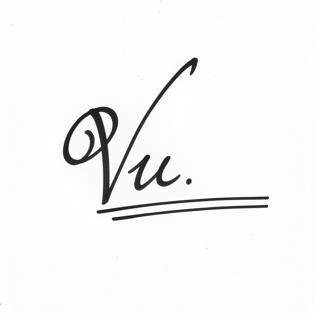 Mẫu chữ ký tên Vũ số 7