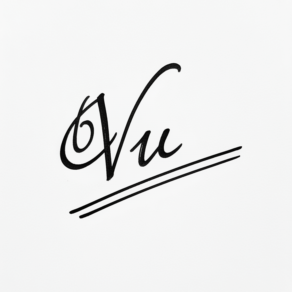 Mẫu chữ ký tên Vũ số 7