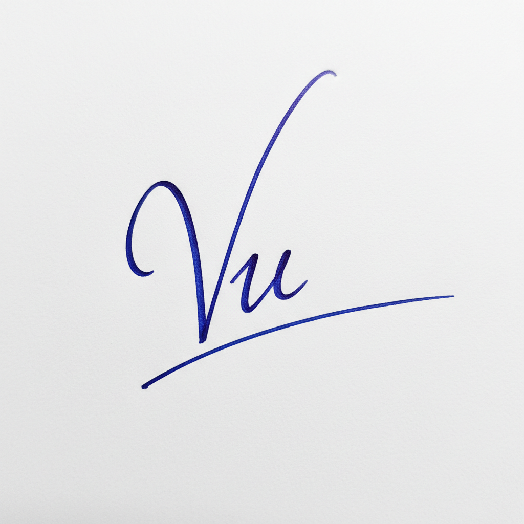 Mẫu chữ ký tên Vũ số 8