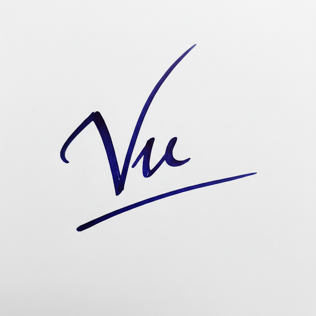 Mẫu chữ ký tên Vũ số 9