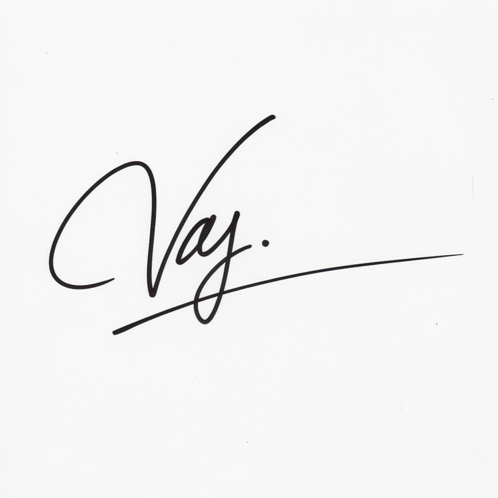 Mẫu chữ ký tên Vy số 10