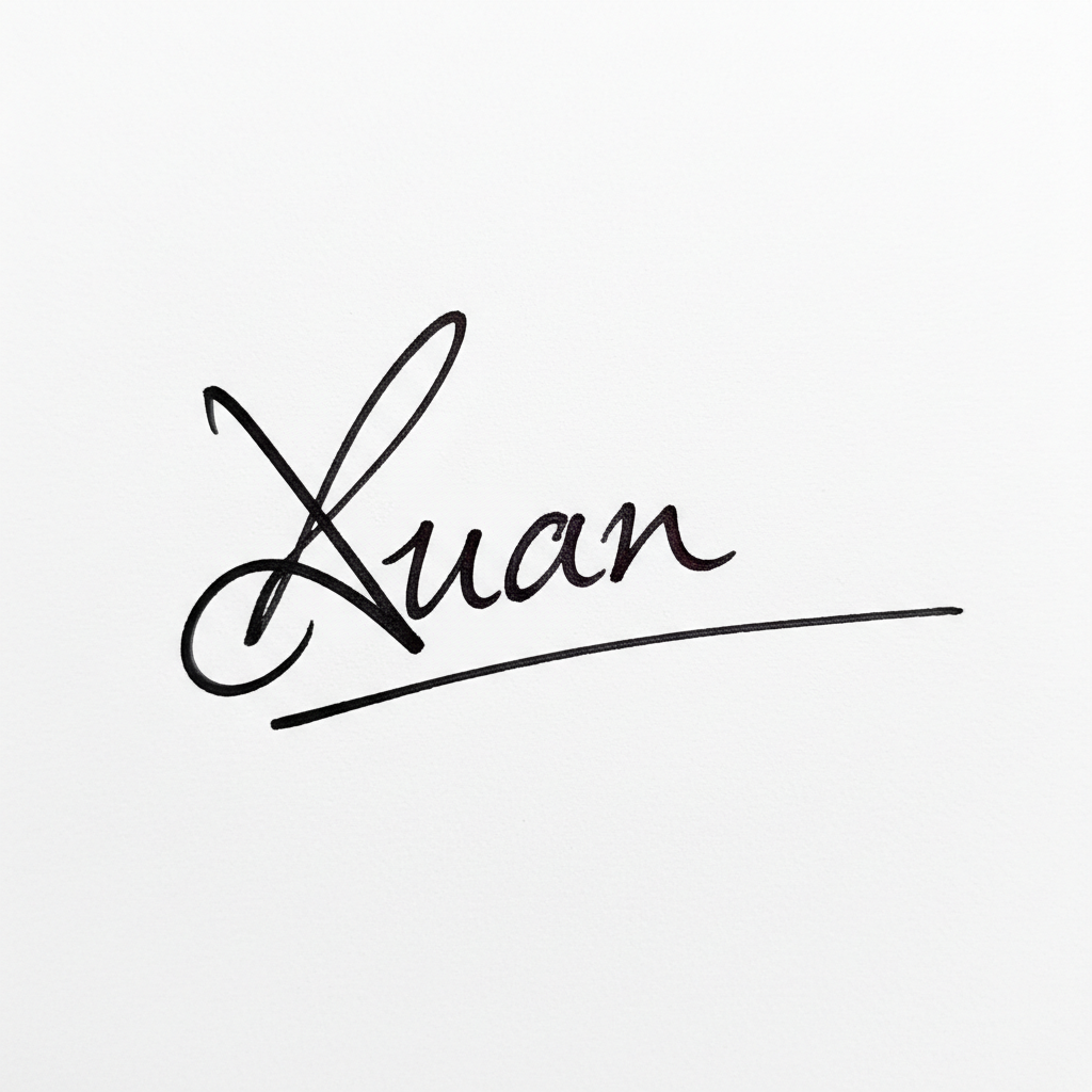 Mẫu chữ ký tên Xuân số 2