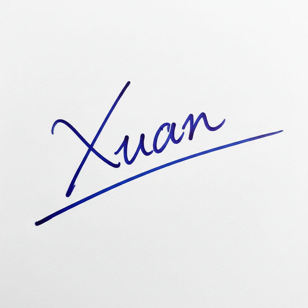 Chữ Ký Đẹp Tên Xuân: Bí Quyết Tạo Nét Riêng May Mắn Cho Cuộc Đời Mẫu chữ ký tên Xuân số 3