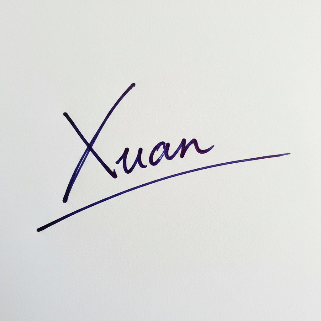 Chữ Ký Đẹp Tên Xuân: Bí Quyết Tạo Nét Riêng May Mắn Cho Cuộc Đời Mẫu chữ ký tên Xuân số 4