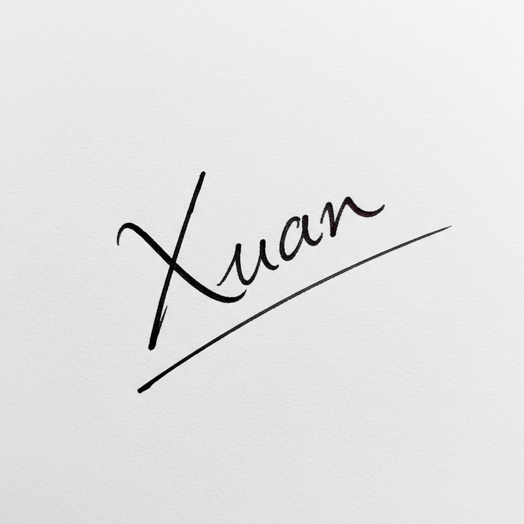 Mẫu chữ ký tên Xuân số 5