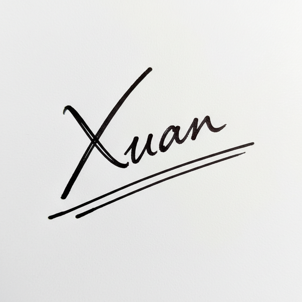 Mẫu chữ ký tên Xuân số 7