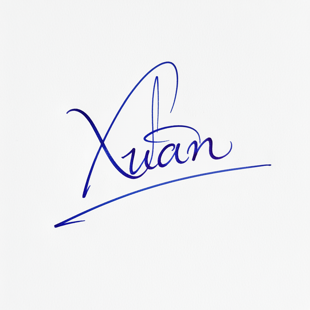 Chữ Ký Đẹp Tên Xuân: Bí Quyết Tạo Nét Riêng May Mắn Cho Cuộc Đời Mẫu chữ ký tên Xuân số 8