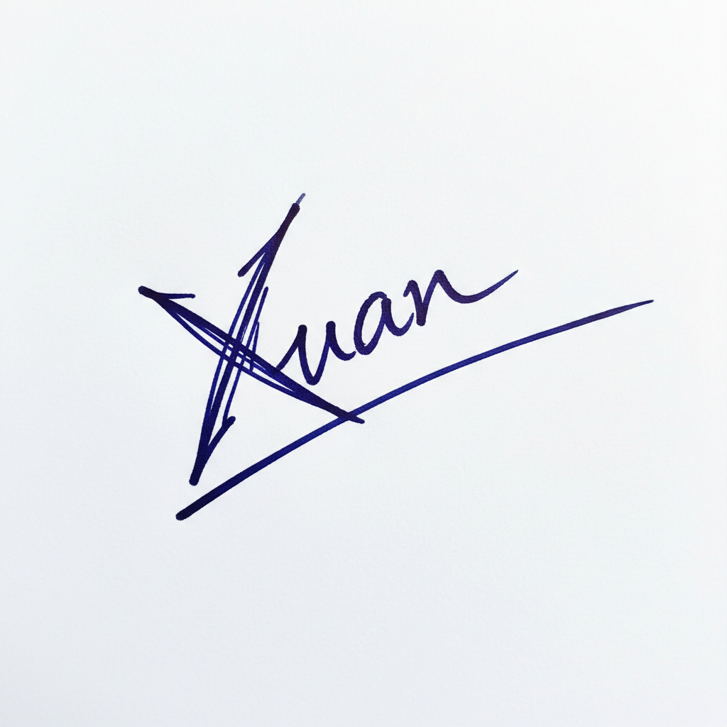 Mẫu chữ ký tên Xuân số 9