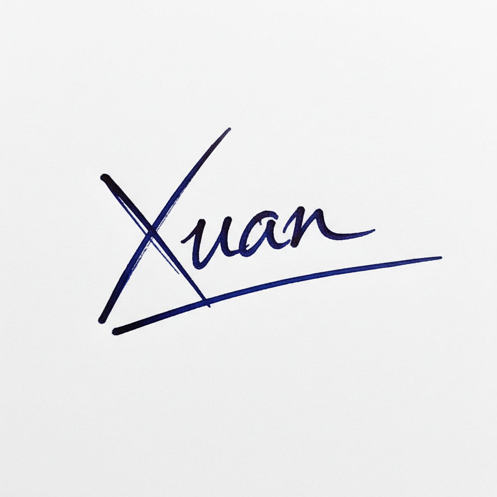 Chữ Ký Đẹp Tên Xuân: Bí Quyết Tạo Nét Riêng May Mắn Cho Cuộc Đời Mẫu chữ ký tên Xuân số 9