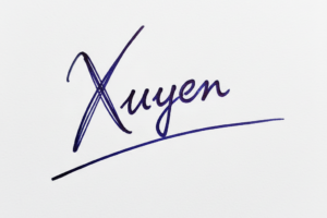 Mẫu chữ ký tên Xuyên số 1