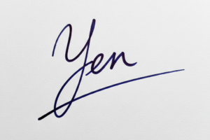 Mẫu chữ ký tên Yến số 1