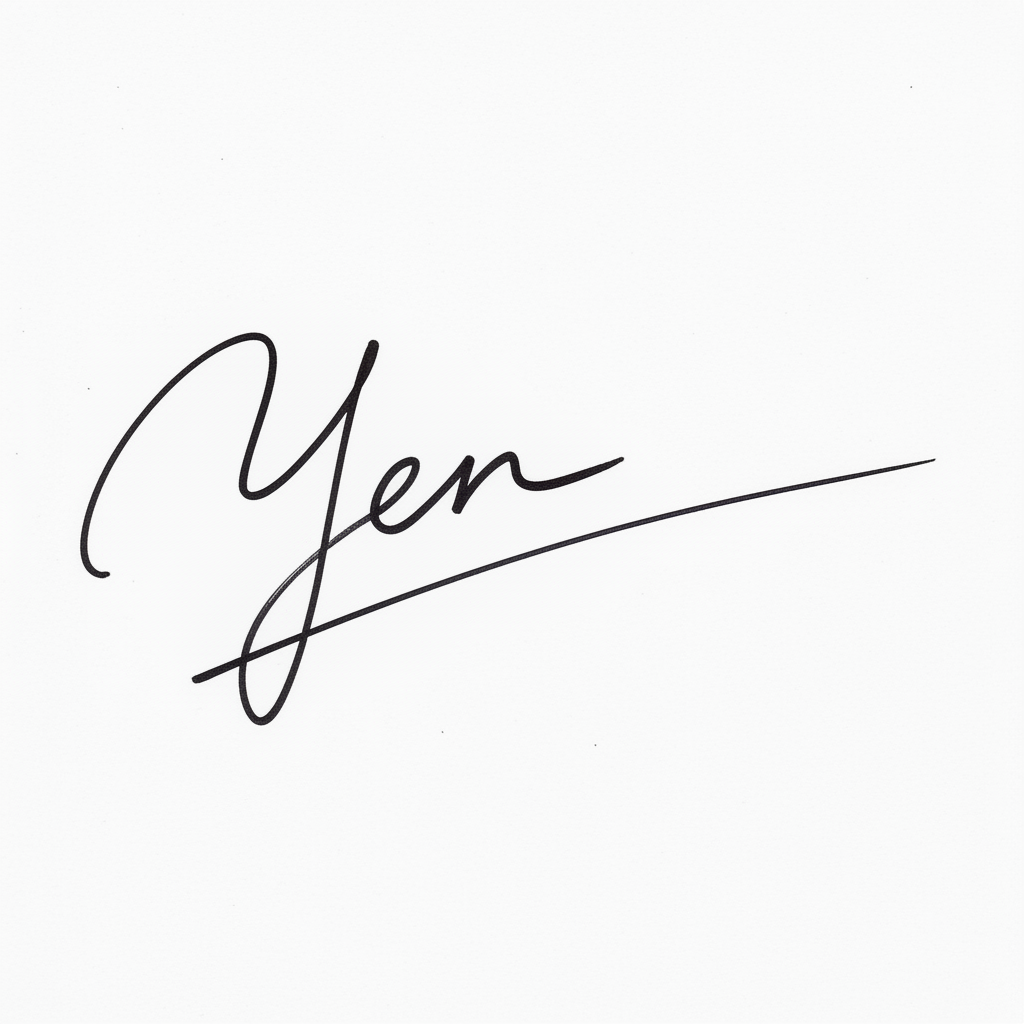 Mẫu chữ ký tên Yến số 10