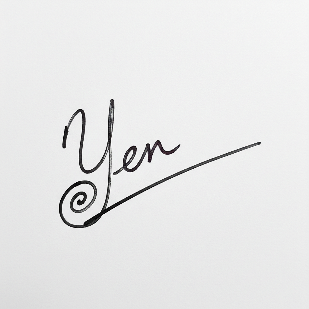 Mẫu chữ ký tên Yến số 2